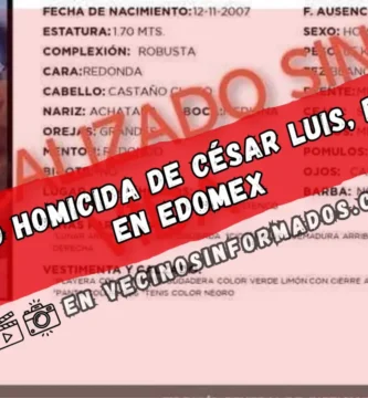 Presunto homicida de César Luis, detenido en Edomex