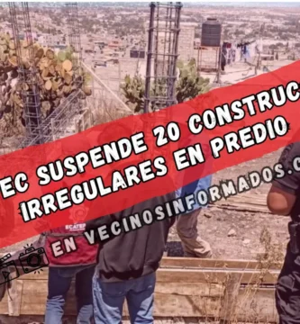 Ecatepec suspende 20 construcciones en fraccionamiento clandestino