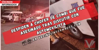 Conductor de combi es asesinado tras choque vial en Texcoco; compañeros le dan último adiós
