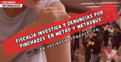 "Noticias de la CDMX: Fiscalía investiga 9 denuncias por 'pinchazos' en Metro y Metrobús".