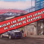 Fuerte viento provoca caída de un espectacular de 25 m² en Ecatepec