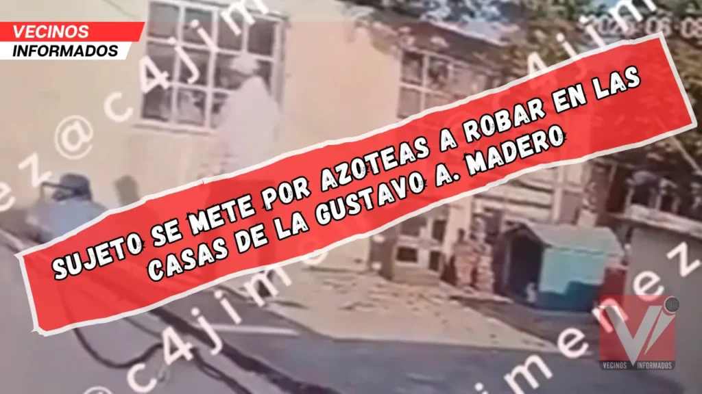 Así escapó un presunto ladrón por azoteas en la GAM; el video lo muestra ingresando a una casa tras robar