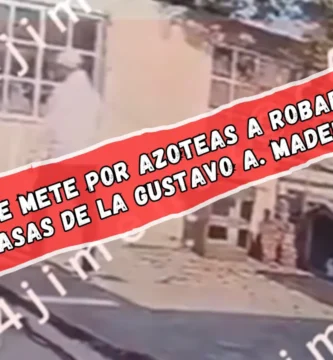 Así escapó un presunto ladrón por azoteas en la GAM; el video lo muestra ingresando a una casa tras robar
