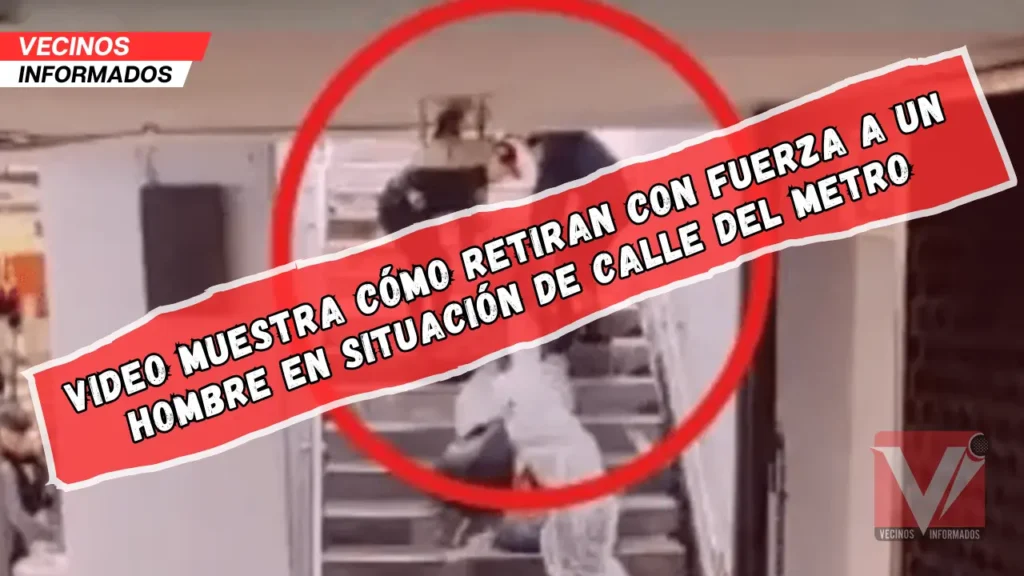 Video muestra cómo retiran con fuerza a un hombre en situación de calle de la Línea 3 del Metro CDMX