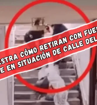Video muestra cómo retiran con fuerza a un hombre en situación de calle de la Línea 3 del Metro CDMX