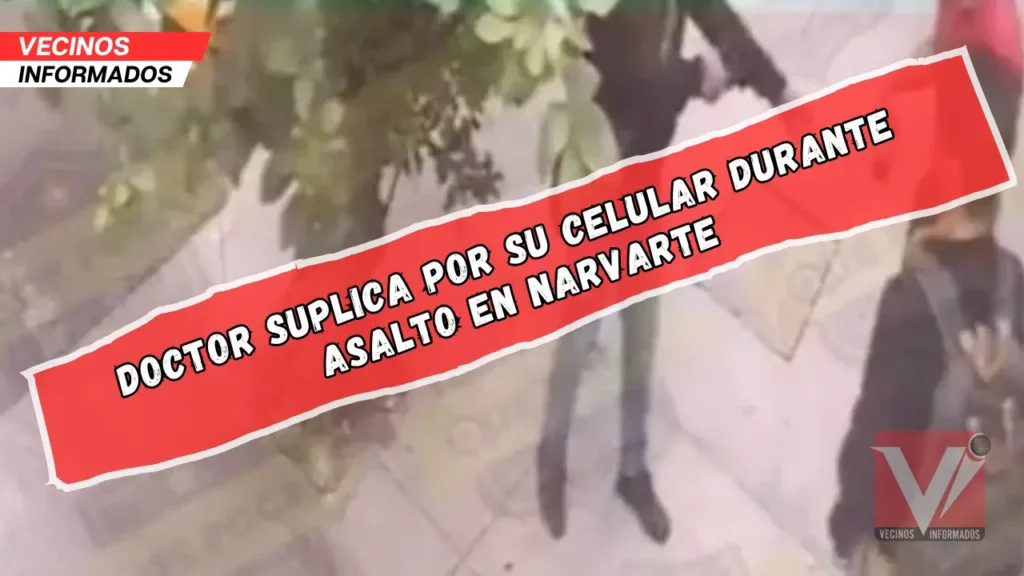 "Doctor suplica por su celular durante asalto en Narvarte; el video se vuelve viral