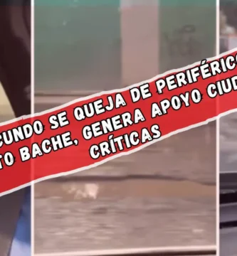 "Facundo (LCDLF4) exhibe los baches del Periférico Norte: ‘Es un juego de obstáculos’