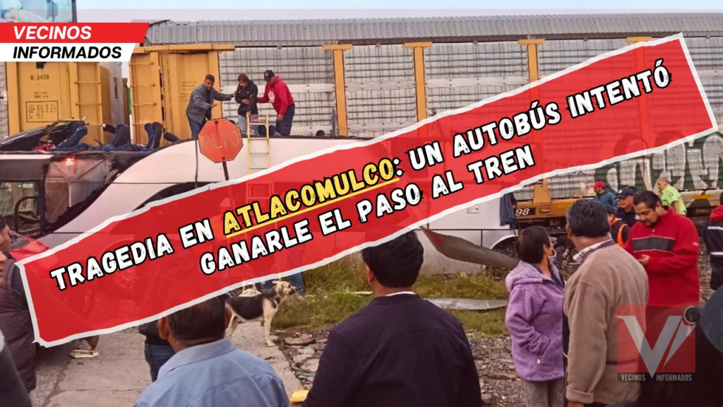 Fuerte choque entre autobús y tren deja al menos nueve muertos en Atlacomulco