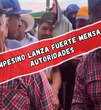 VIDEO Campesino lanza fuerte mensaje a las autoridades