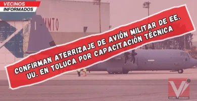 Confirman aterrizaje de avión militar de EE. UU. en Toluca por capacitación técnica