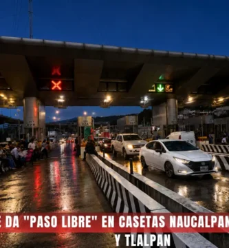 CNTE da "paso libre" en casetas Naucalpan, San Marcos y Tlalpan